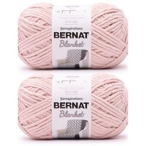 Bernat blanket yarn Pink dust 2 skeins